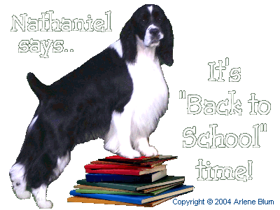 Nathaniel says, It's Back to School time!