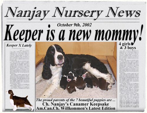 Keeper is a new mommy!